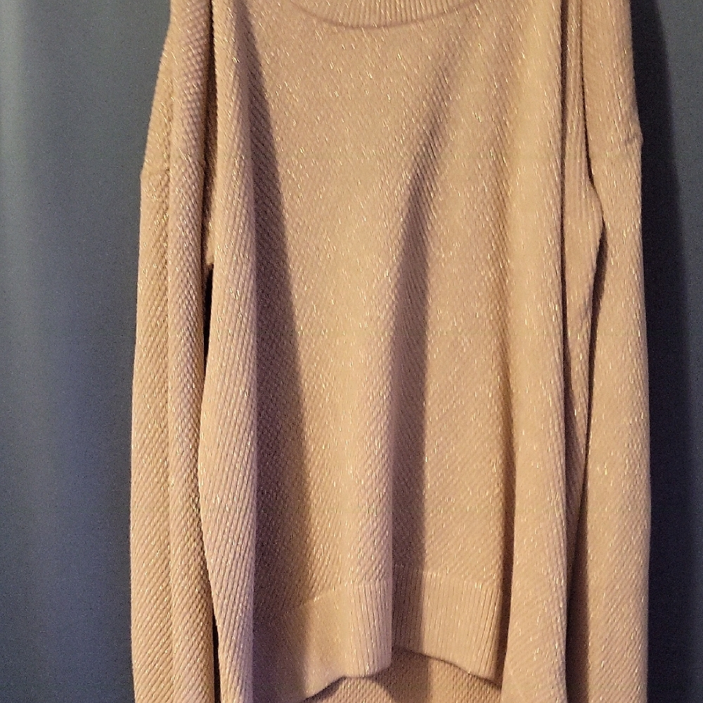 Michael Kors Off-the-Shoulder Sweater in Beige